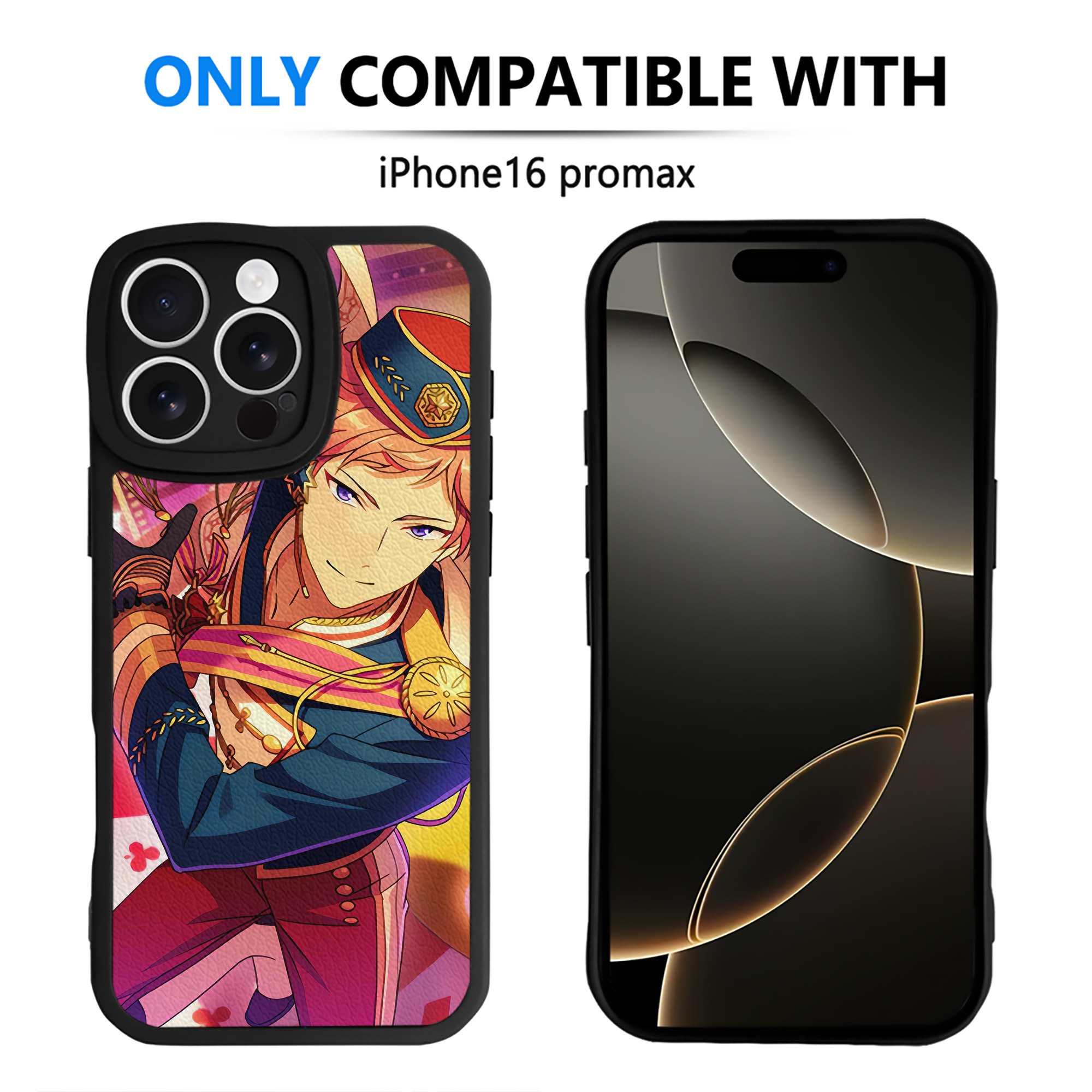 （画像用） あんさんぶるスターズ! Ensemble Stars 【iPhone 16シリーズ対応】シリコンスマホケース（レザー調） 材質：シリコン